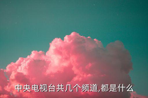 中央電視臺(tái)共幾個(gè)頻道,都是什么