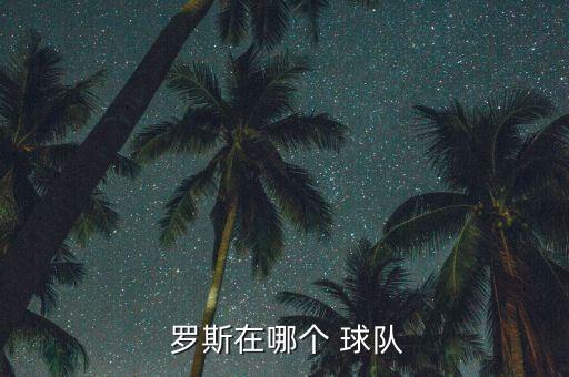  羅斯在哪個 球隊