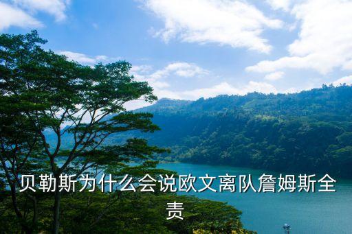  貝勒斯為什么會(huì)說(shuō)歐文離隊(duì)詹姆斯全責(zé)