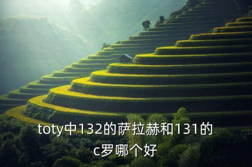 toty中132的薩拉赫和131的c羅哪個(gè)好