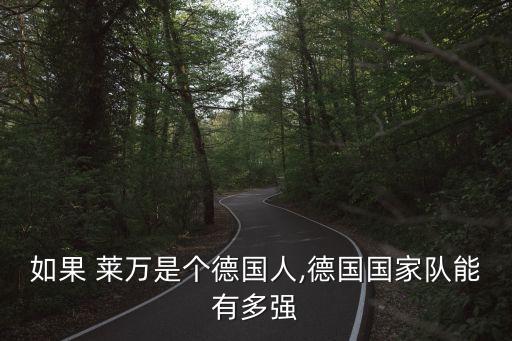 如果 萊萬(wàn)是個(gè)德國(guó)人,德國(guó)國(guó)家隊(duì)能有多強(qiáng)