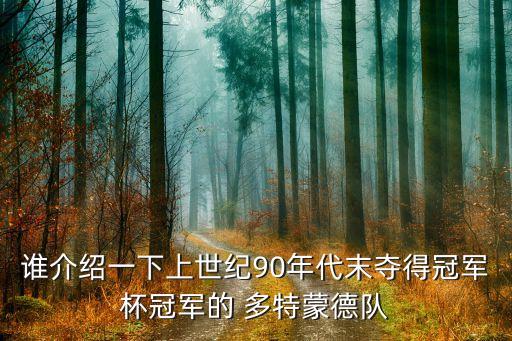 多特蒙德哪個時期最強,進球者做夢特里斯?fàn)栠M2球里肯進1球
