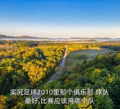 實況足球2010里那個俱樂部 球隊最好,比賽應該用哪個隊