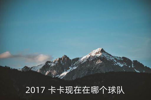 2017 卡卡現(xiàn)在在哪個球隊