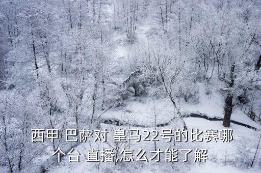  西甲 巴薩對 皇馬22號的比賽哪個臺 直播,怎么才能了解
