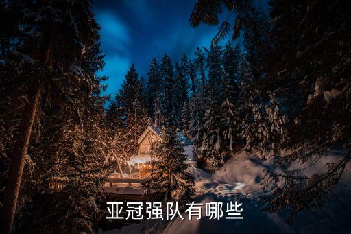 亞冠強(qiáng)隊有哪些