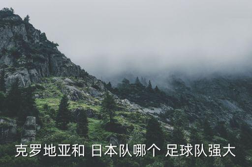 克羅地亞和 日本隊哪個 足球隊強(qiáng)大
