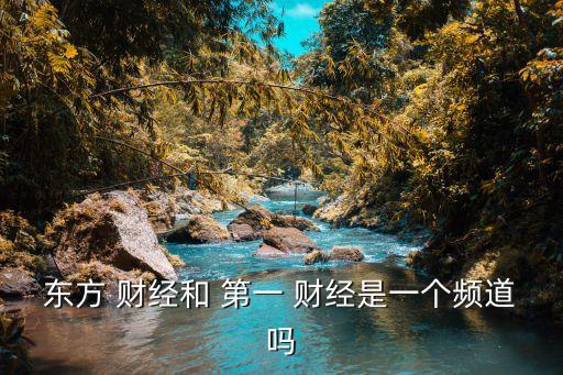 東方 財經和 第一 財經是一個頻道嗎