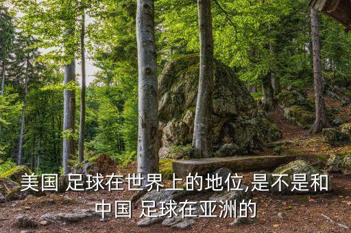 美國(guó) 足球在世界上的地位,是不是和中國(guó) 足球在亞洲的