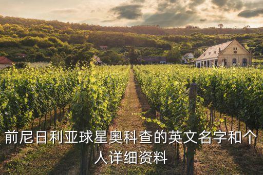 前尼日利亞球星奧科查的英文名字和個人詳細(xì)資料