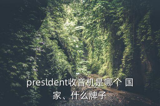 presldent收音機是哪個 國家、什么牌子