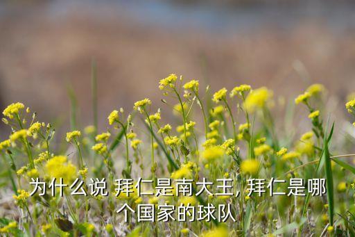 為什么說 拜仁是南大王, 拜仁是哪個國家的球隊(duì)