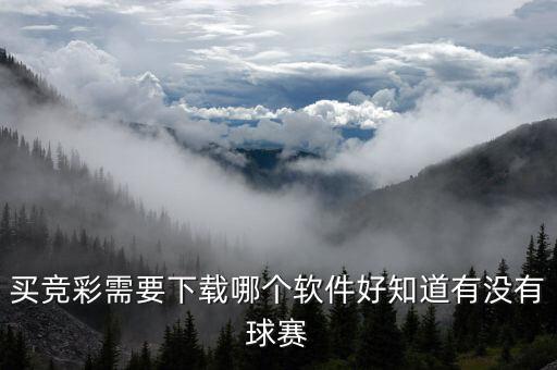 買競彩需要下載哪個軟件好知道有沒有球賽