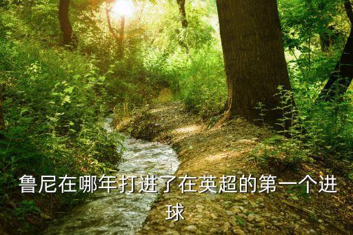  魯尼在哪年打進了在英超的第一個進球