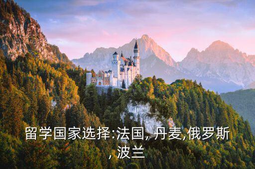 留學(xué)國家選擇:法國, 丹麥,俄羅斯, 波蘭