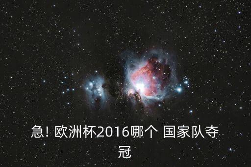 歐洲杯2016哪個(gè)國家強(qiáng),葡萄牙擊敗法國隊(duì)奪歐洲杯冠軍