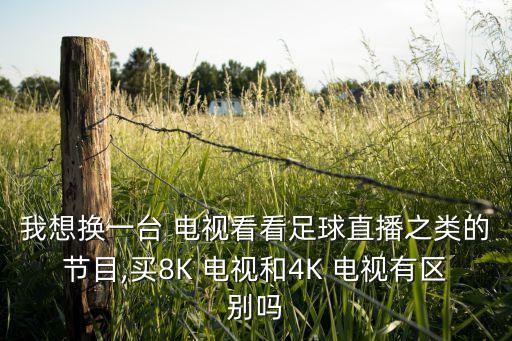 我想換一臺(tái) 電視看看足球直播之類(lèi)的節(jié)目,買(mǎi)8K 電視和4K 電視有區(qū)別嗎