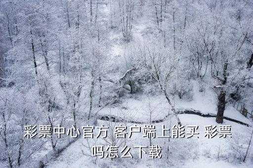 哪個(gè)彩票客戶(hù)端好,為何不允許網(wǎng)購(gòu)彩票?