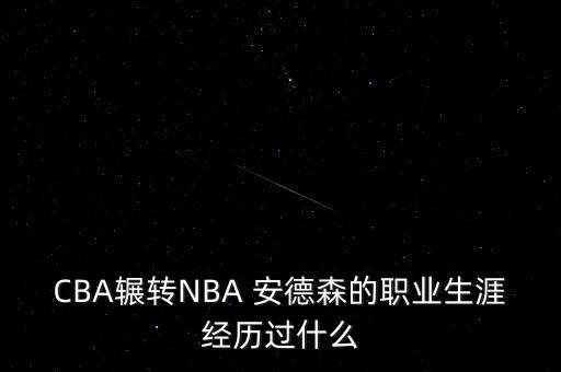 CBA輾轉(zhuǎn)NBA 安德森的職業(yè)生涯經(jīng)歷過(guò)什么