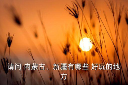 請(qǐng)問 內(nèi)蒙古、新疆有哪些 好玩的地方