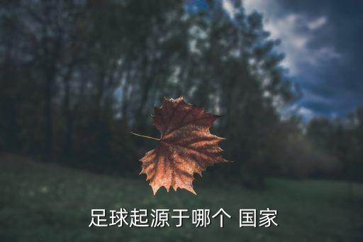  足球起源于哪個 國家