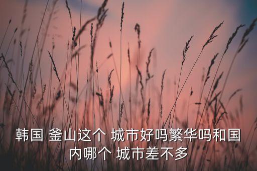 韓國 釜山這個(gè) 城市好嗎繁華嗎和國內(nèi)哪個(gè) 城市差不多