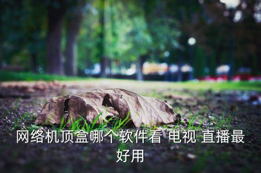 網(wǎng)絡(luò)機(jī)頂盒哪個(gè)軟件看 電視 直播最好用