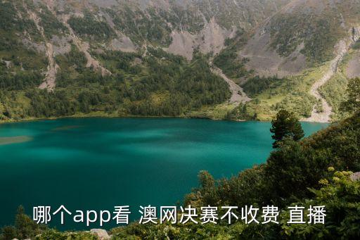 哪個app看 澳網決賽不收費 直播