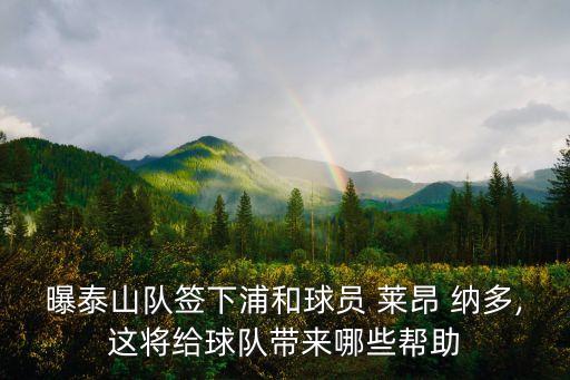 曝泰山隊(duì)簽下浦和球員 萊昂 納多,這將給球隊(duì)帶來哪些幫助