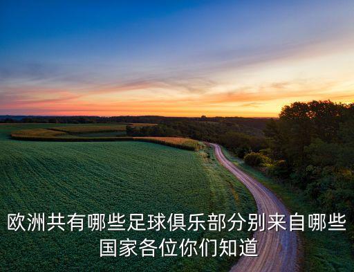 歐洲共有哪些足球俱樂(lè)部分別來(lái)自哪些 國(guó)家各位你們知道