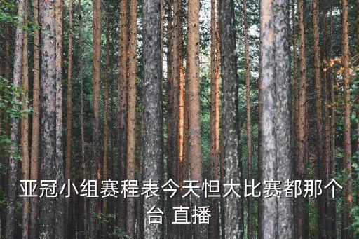  亞冠小組賽程表今天怛大比賽都那個臺 直播