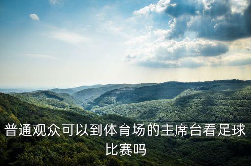 普通觀眾可以到體育場的主席臺(tái)看足球比賽嗎
