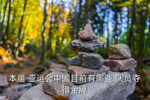 本屆 亞運(yùn)會(huì)中國(guó)目前有哪些 隊(duì)員奪得金牌