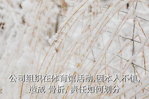 公司組織在體育館活動,因本人不慎,造成 骨折, 責任如何劃分