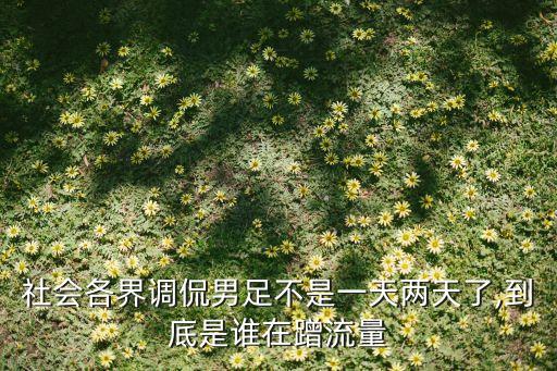 社會各界調(diào)侃男足不是一天兩天了,到底是誰在蹭流量