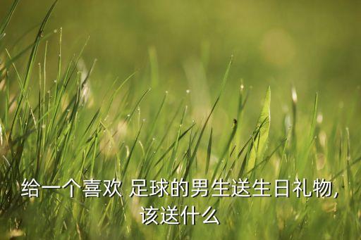 給一個喜歡 足球的男生送生日禮物,該送什么