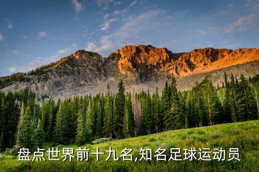 盤(pán)點(diǎn)世界前十九名,知名足球運(yùn)動(dòng)員