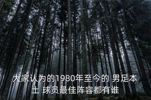 大家認(rèn)為的1980年至今的 男足本土 球員最佳陣容都有誰(shuí)