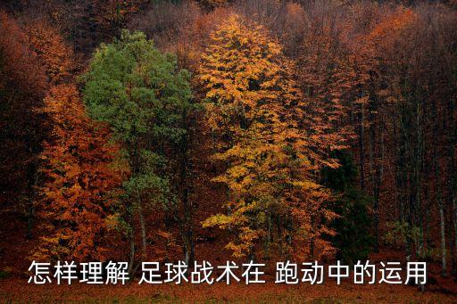 怎樣理解 足球戰(zhàn)術(shù)在 跑動中的運用