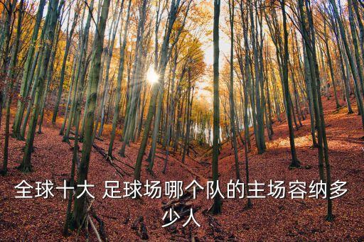 全球十大 足球場(chǎng)哪個(gè)隊(duì)的主場(chǎng)容納多少人