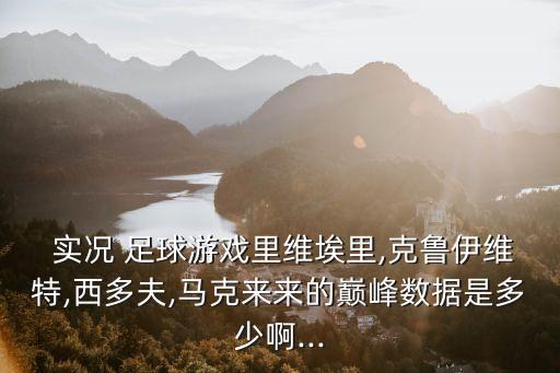  實況 足球游戲里維埃里,克魯伊維特,西多夫,馬克來來的巔峰數據是多少啊...