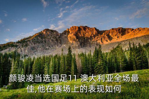 顏駿凌當(dāng)選國足11 澳大利亞全場最佳,他在賽場上的表現(xiàn)如何