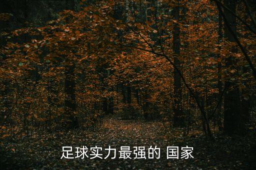 足球實力最強的 國家