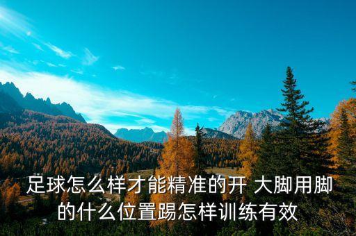  足球怎么樣才能精準(zhǔn)的開(kāi) 大腳用腳的什么位置踢怎樣訓(xùn)練有效