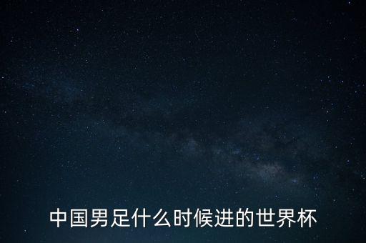中國男足什么時候進的世界杯