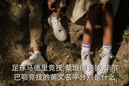  足球馬德里競(jìng)技,桑坦德競(jìng)技,畢爾巴鄂競(jìng)技的英文名字分別是什么