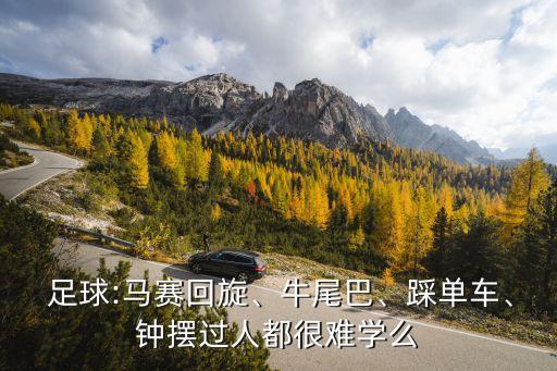  足球:馬賽回旋、牛尾巴、踩單車、鐘擺過人都很難學么