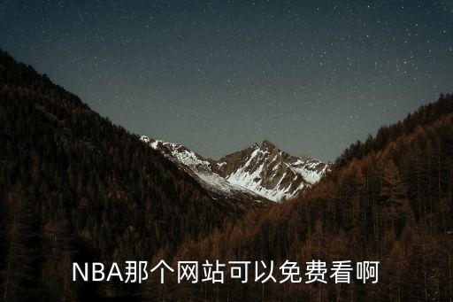NBA那個網(wǎng)站可以免費看啊
