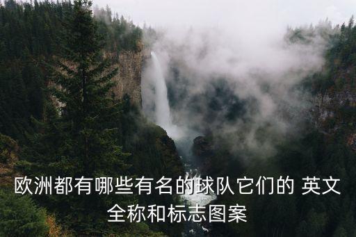 歐洲都有哪些有名的球隊它們的 英文全稱和標(biāo)志圖案