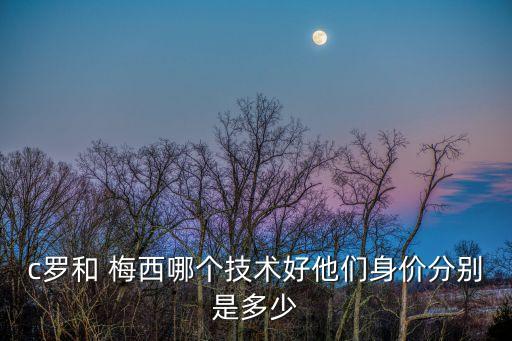 c羅和 梅西哪個技術好他們身價分別是多少